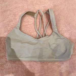 Gray Lululemon sports bra